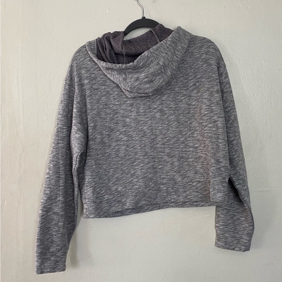 PINK Victoria’s Secret Gray Logo Pullover Sweatshirt Hoodie Size Small - Picture 2 of 7